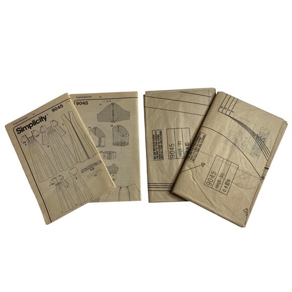 Simplicity Pattern 9045 6 8 10 12 Dress Jacket Costume Regency Bridgerton UNCUT - Picture 12 of 15